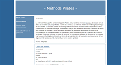Desktop Screenshot of pilates.blog.quefaire.be